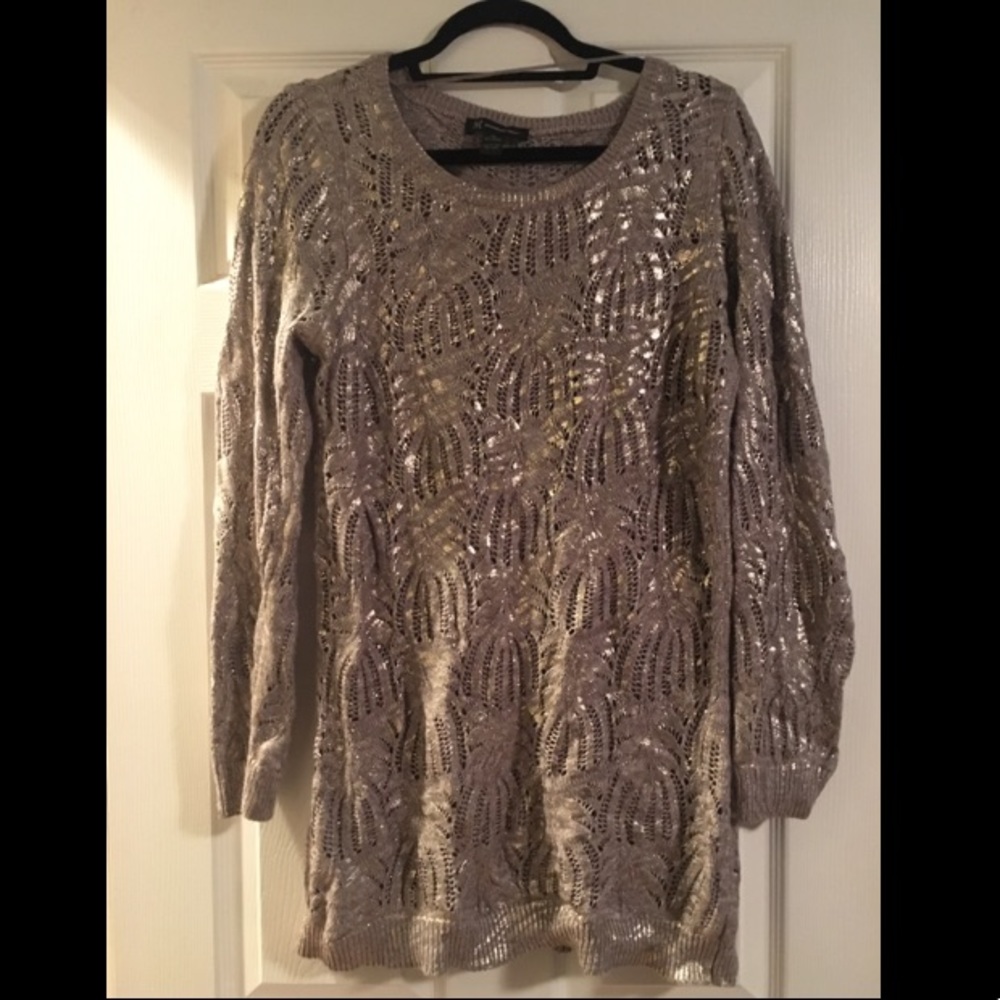 INC International Concepts Metallic Sweater